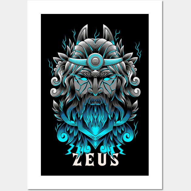 Zeus Wall Art by Pixel Poetry